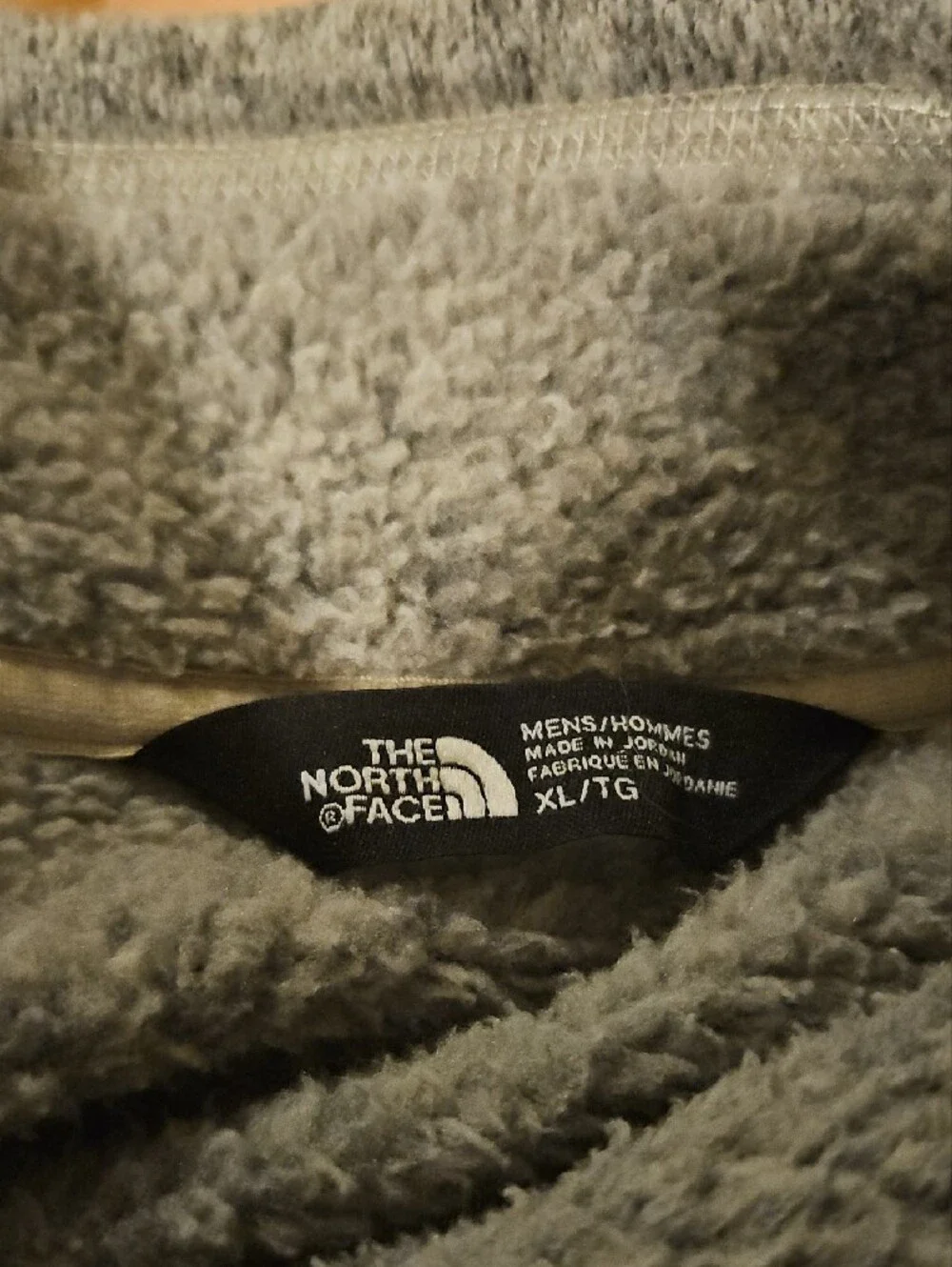 North Face Men's Gordon Lyons Heather Gray Half-Zip Fleece Pullover XL